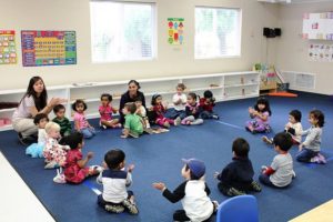 Montessori method at work and play.